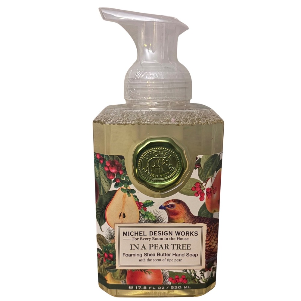 Michel Design Works In A Pear Tree Foaming Hand Soap Ripe Pear 17.8 Oz NEW